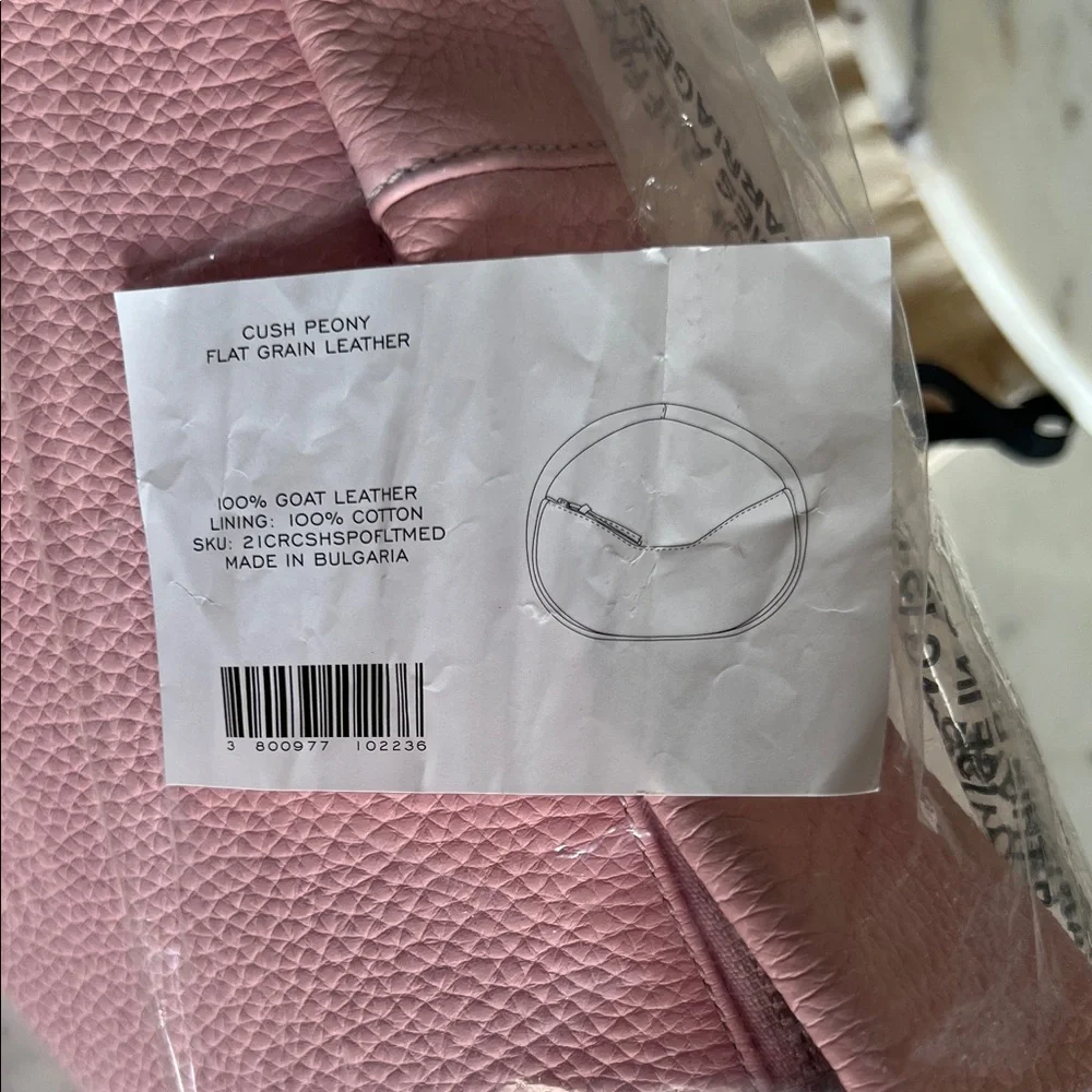 BY FAR Cush Peony Flat Grain Leather Shoulder Bag - Picture 10 of 11